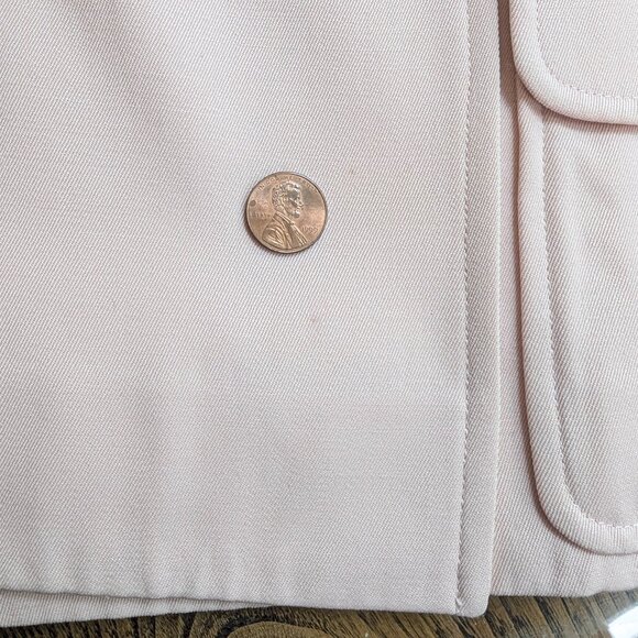CHANEL Vintage Pink Wool Double Breasted Jacket 97P Spring 1997 FR40 S M 6 8 - Picture 8 of 16